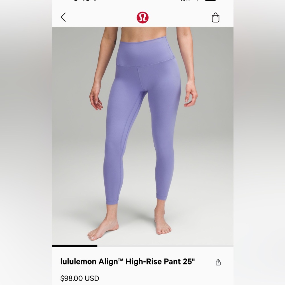 LULULEMON Align High-Rise Pant 25”